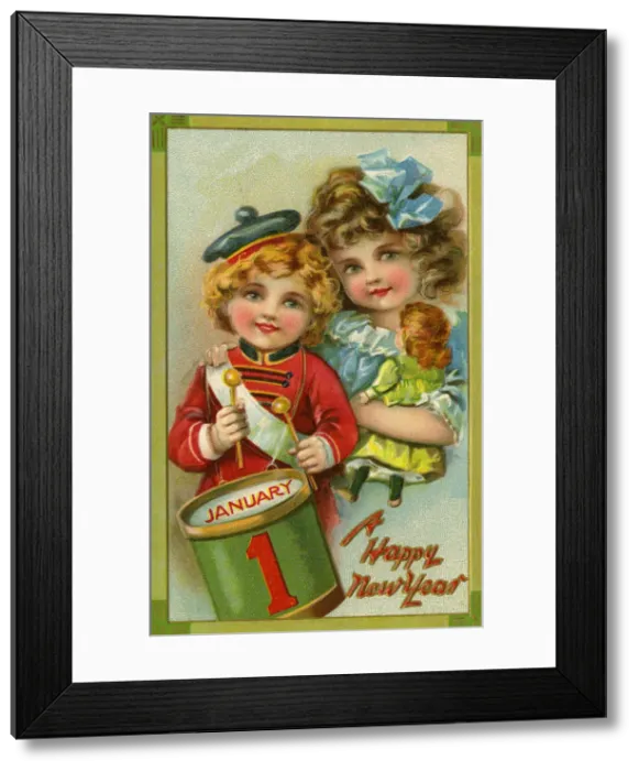 Framed Print : 2 children & doll 2 children & doll Framed Print : 2 children & doll 2 children & doll