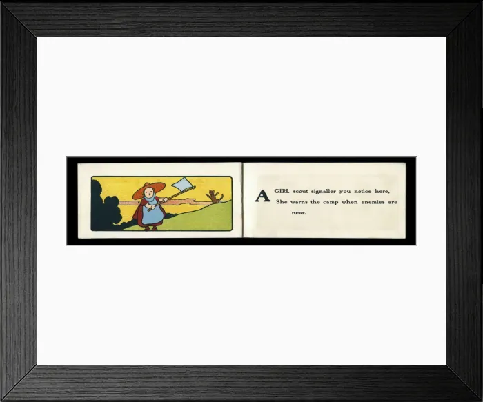 Framed Print : Baby Scouts -- signaller Framed Print : Baby Scouts -- signaller