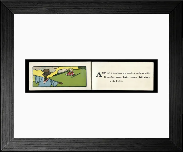 Framed Print : Baby Scouts -- scarecrow Framed Print : Baby Scouts -- scarecrow
