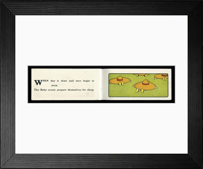Framed Print : Baby Scouts -- sleeping Framed Print : Baby Scouts -- sleeping