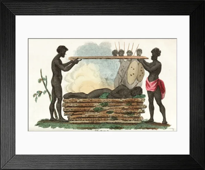 Framed Print : Burning the dead Framed Print : Burning the dead