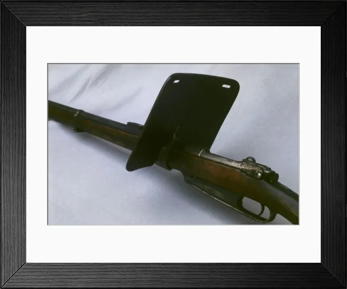 Framed Print : German Gewehr 88 rifle with face guard Framed Print : German Gewehr 88 rifle with face guard