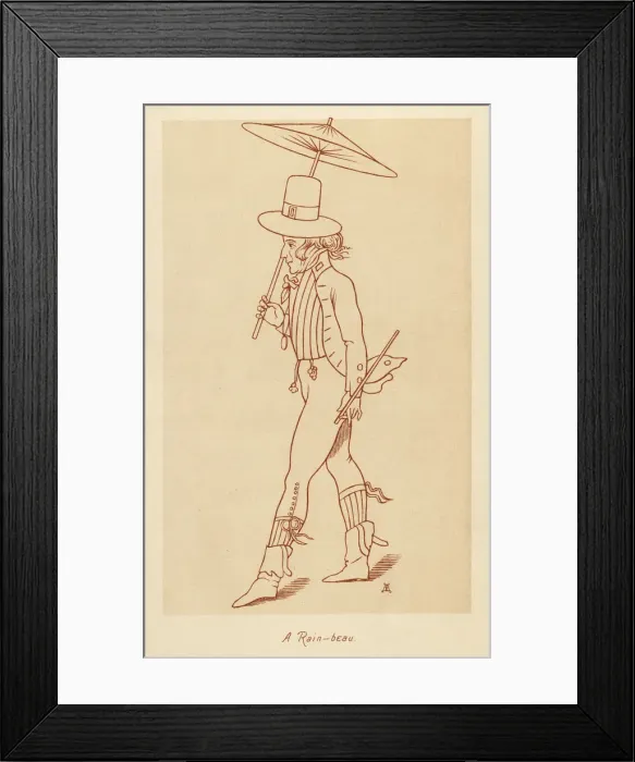 Framed Print : A Rain-beau c. 1790 Framed Print : A Rain-beau c. 1790