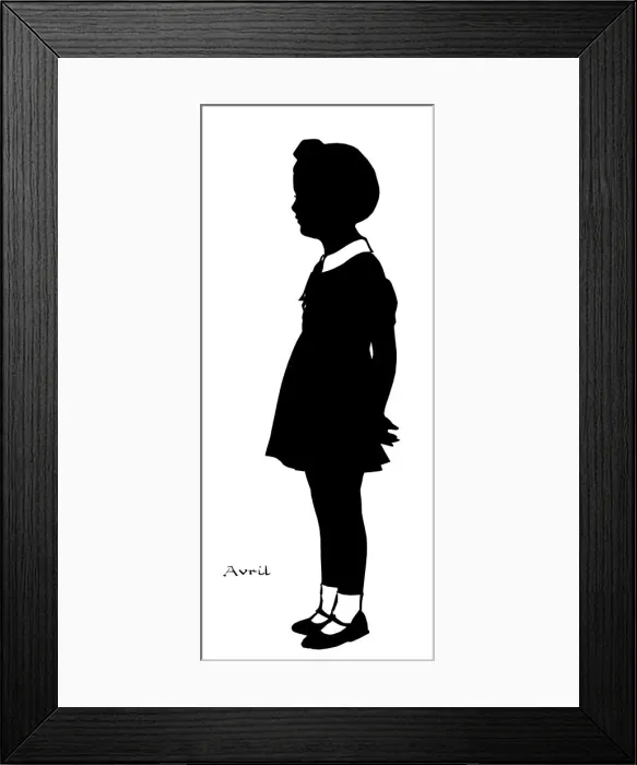 Framed Print : Silhouette of a girl Framed Print : Silhouette of a girl