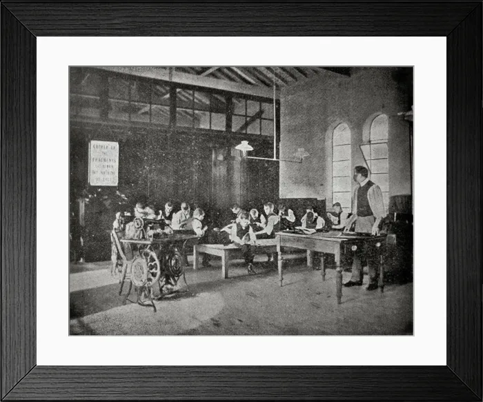 Framed Print : Childrens Home Tailoring Shop Framed Print : Childrens Home Tailoring Shop