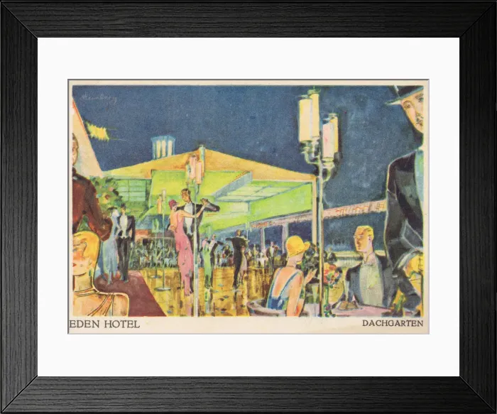 Framed Print : The roof garden of the Eden Hotel, Berlin Framed Print : The roof garden of the Eden Hotel, Berlin