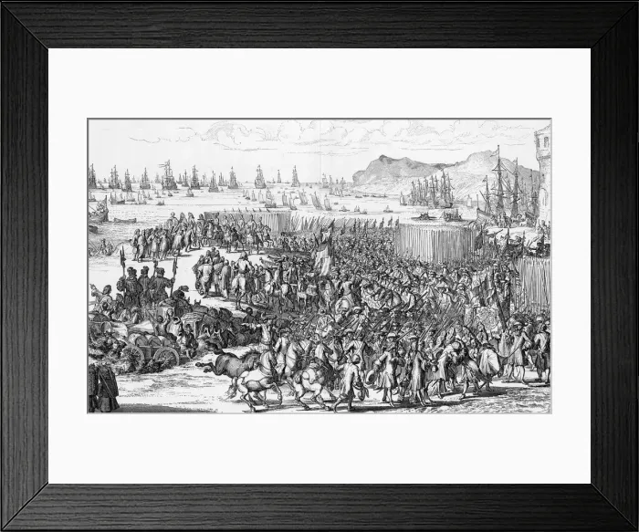 Framed Print : King William III lands at Torbay
