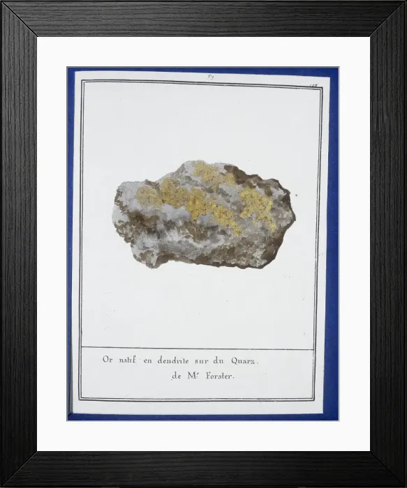 Framed Print : Plate 51 from Mineralogie Framed Print : Plate 51 from Mineralogie