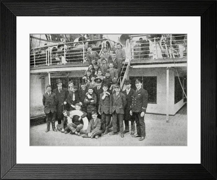 Framed Print : Waifs and Strays Children Emigrating to Canada Framed Print : Waifs and Strays Children Emigrating to Canada