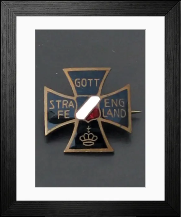Framed Print : Brooch in the shape of a German Iron Cross Framed Print : Brooch in the shape of a German Iron Cross