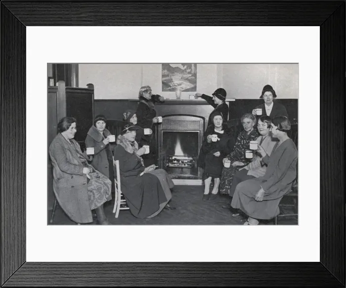 Framed Print : Mothers and children at a Cecil House, London