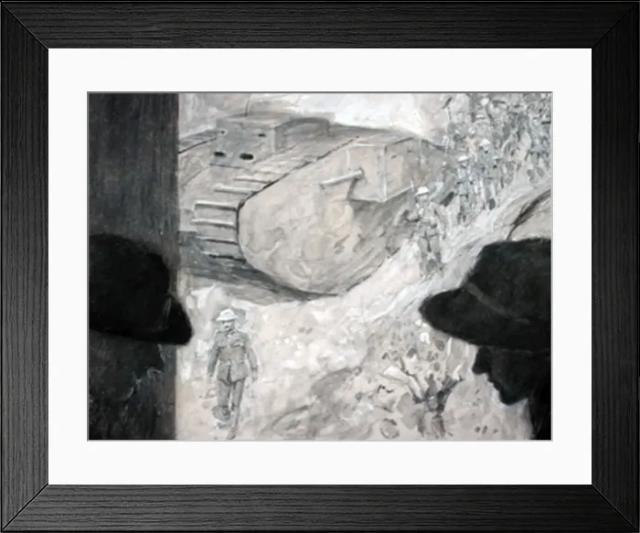 Framed Print : Triumphant return of a tank Framed Print : Triumphant return of a tank