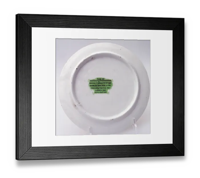 Framed Print : Plate - Give it a good ard un, Bert Framed Print : Plate - Give it a good ard un, Bert