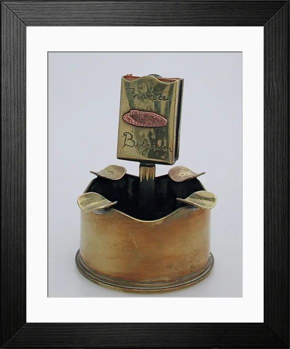 Framed Print : A composite matchbox-ashtray Framed Print : A composite matchbox-ashtray