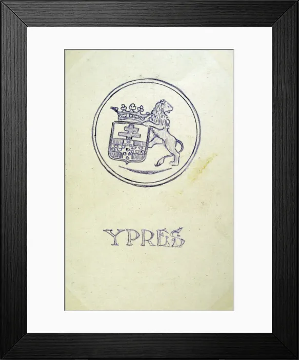 Framed Print : YPRES Coat of Arms Framed Print : YPRES Coat of Arms