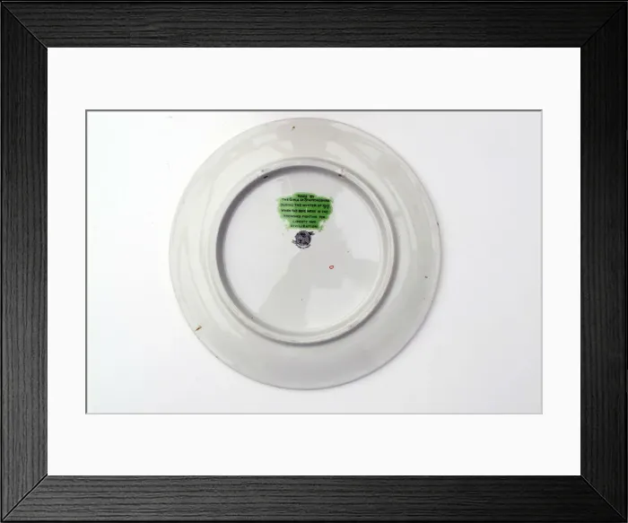 Framed Print : Plate - Give it a good ard un Bert. - Bairnsfatherwar Framed Print : Plate - Give it a good ard un Bert. - Bairnsfatherwar