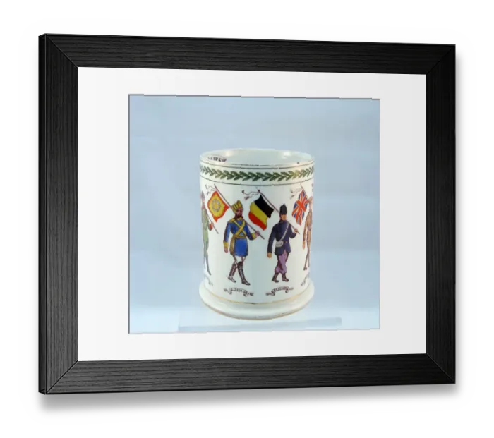 Framed Print : Booths Silicon china mug - 8 Allies including India Framed Print : Booths Silicon china mug - 8 Allies including India