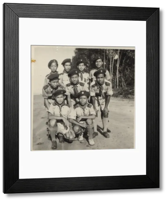 Framed Print : Group photo, Brunei scouts Framed Print : Group photo, Brunei scouts
