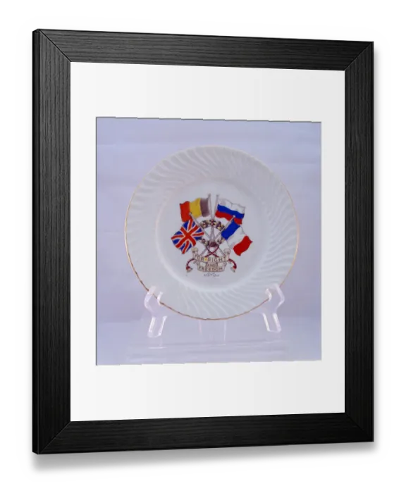 Framed Print : Unmarked plate - FOR RIGHT AND FREEDOM Framed Print : Unmarked plate - FOR RIGHT AND FREEDOM