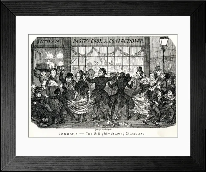 Framed Print : Twelfth Night 1841 Framed Print : Twelfth Night 1841
