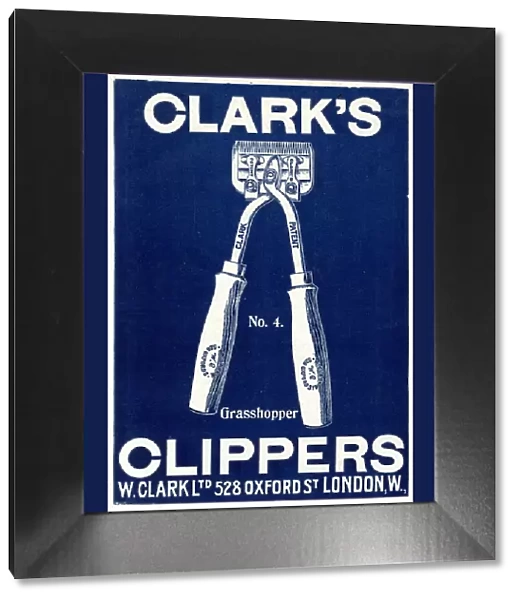 Advert for Clarks grasshopper clippers 1908