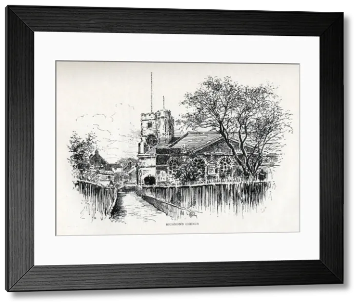 Framed Print : St Mary Magdalene Church, Richmond, 1897 Framed Print : St Mary Magdalene Church, Richmond, 1897