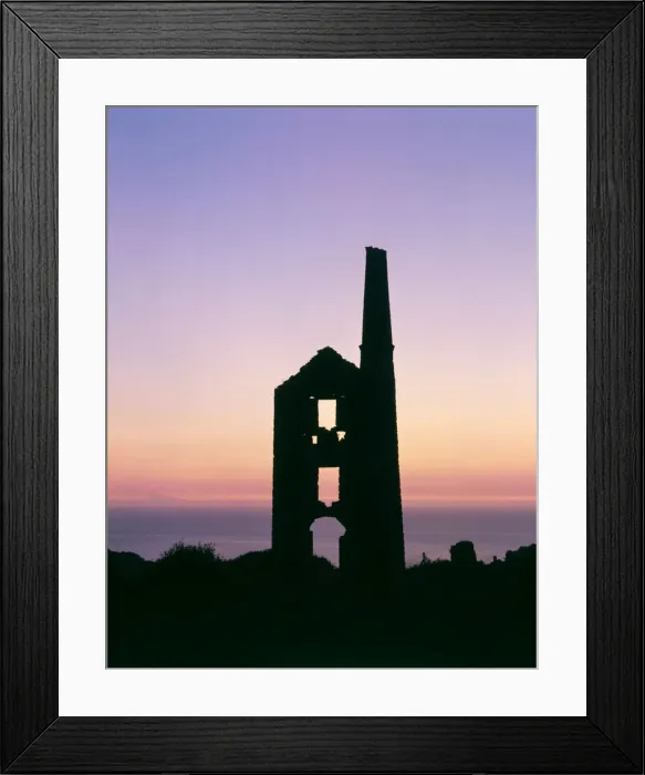Framed Print : Engine house at Carn Galver tin mine, Cornwall Framed Print : Engine house at Carn Galver tin mine, Cornwall
