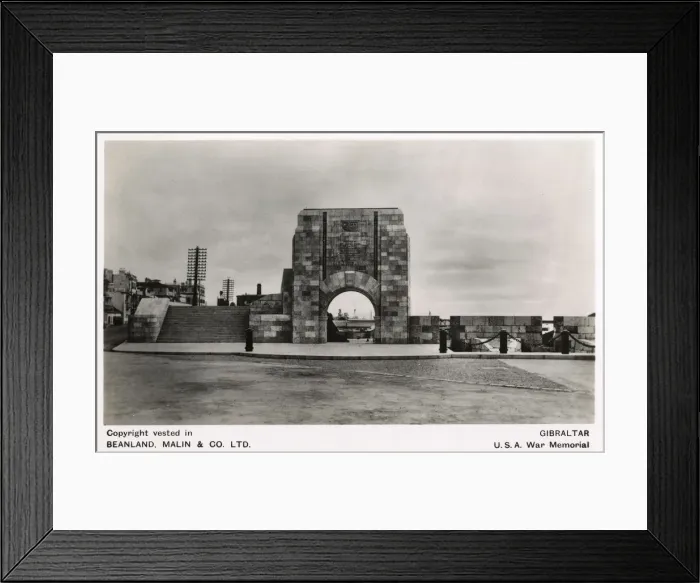 Framed Print : American War Memorial, Gibraltar Framed Print : American War Memorial, Gibraltar
