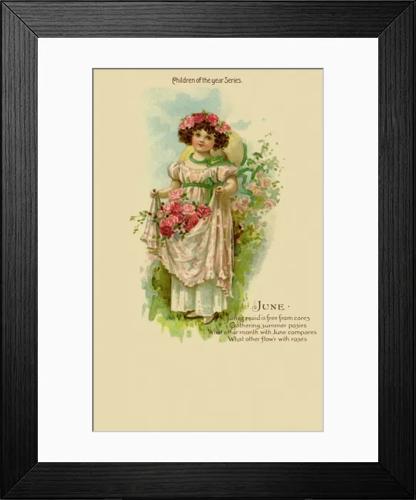 Framed Print : Children of the year. June Framed Print : Children of the year. June