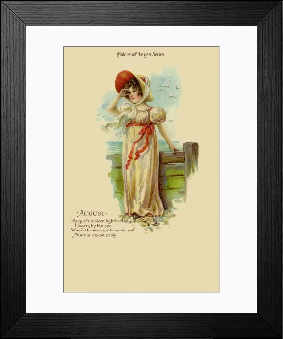 Framed Print : Children of the year. August Framed Print : Children of the year. August