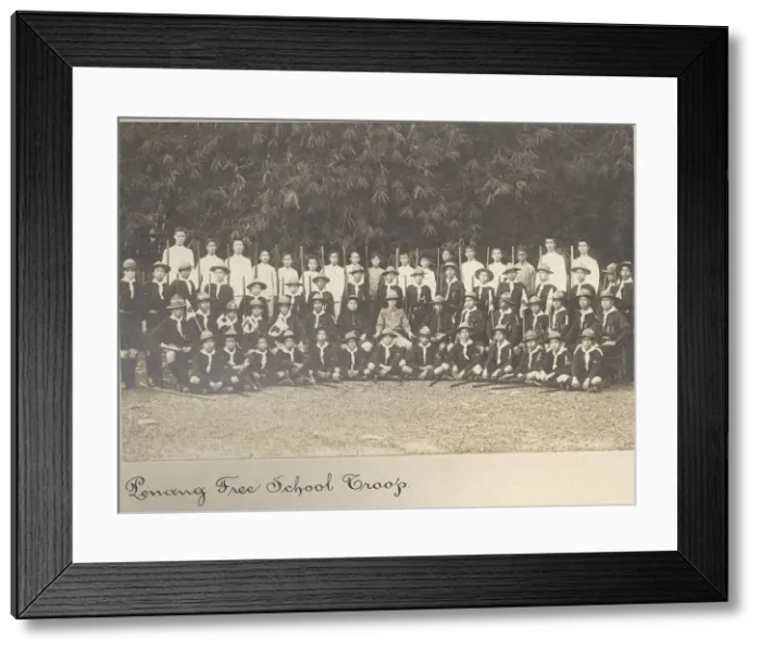 Framed Print : Boy scouts of Penang Free School Troop, Malaysia