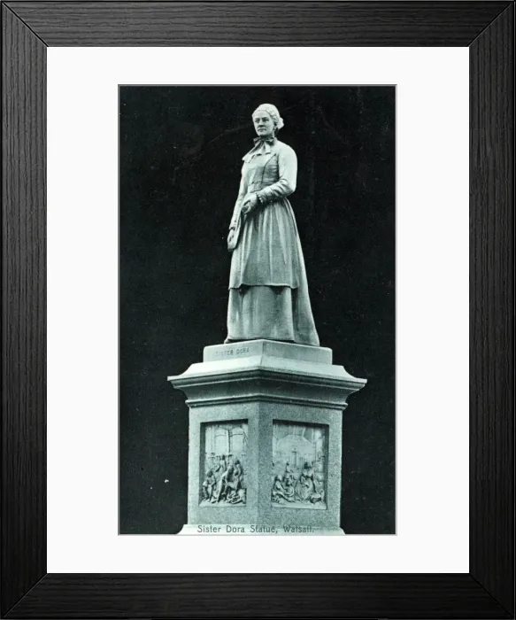 Framed Print : Sister Dora Statue, Walsall, Warwickshire Framed Print : Sister Dora Statue, Walsall, Warwickshire