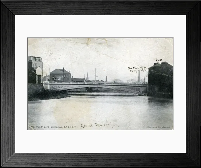 Framed Print : The New Exe Bridge, Exeter, Devon Framed Print : The New Exe Bridge, Exeter, Devon