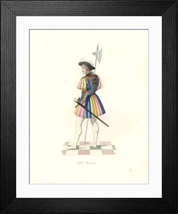 Framed Print : Bodyguard to Francis I, 16th century Framed Print : Bodyguard to Francis I, 16th century