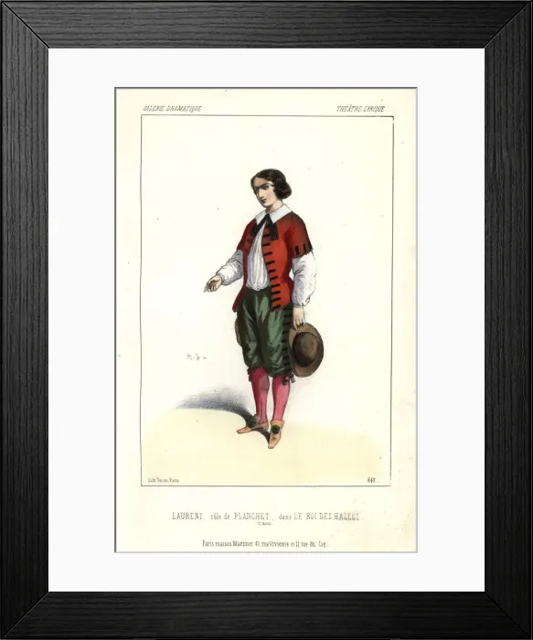 Framed Print : Laurent as Planchet in Le Roi des Halles at the Theatre Lyrique Framed Print : Laurent as Planchet in Le Roi des Halles at the Theatre Lyrique