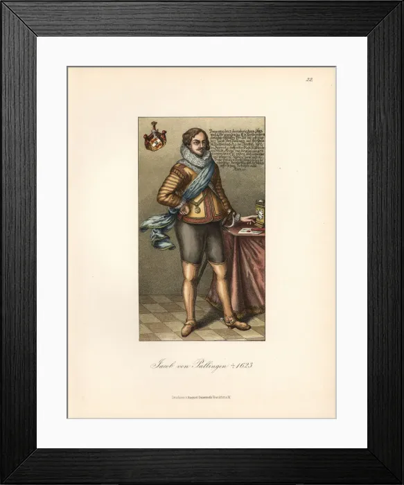 Framed Print : Jacob von Pallingen, died 1623 Framed Print : Jacob von Pallingen, died 1623