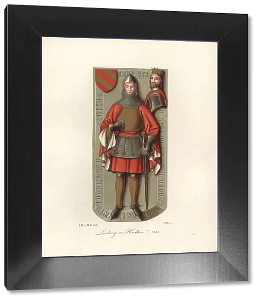 10938118. Battle armour in chain mail and plate armor from the 15th century.