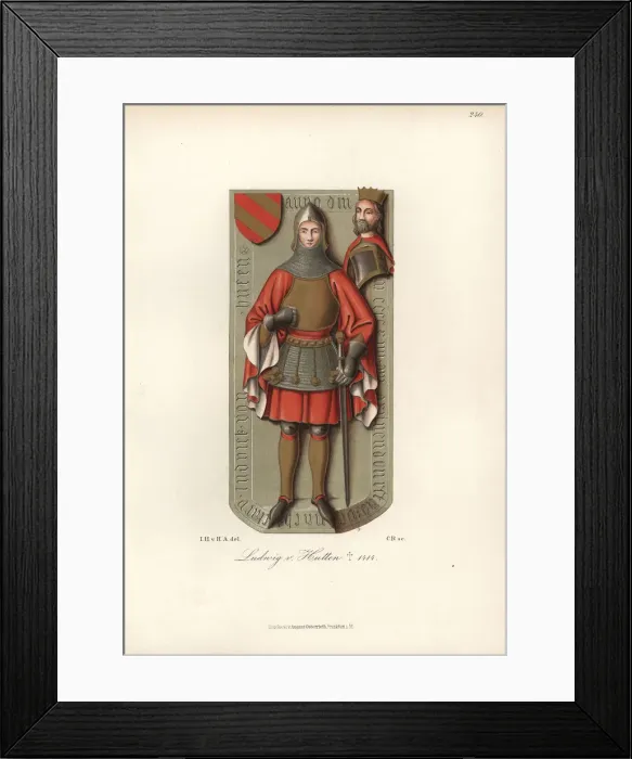 Framed Print : Battle armour in chain mail and plate armor from the 15th century Framed Print : Battle armour in chain mail and plate armor from the 15th century