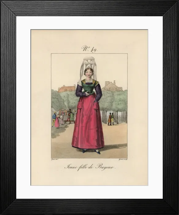 Framed Print : Young woman of Bayeux Framed Print : Young woman of Bayeux