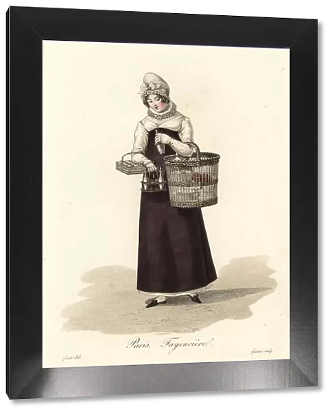 Crockery seller, Paris, early 19th century