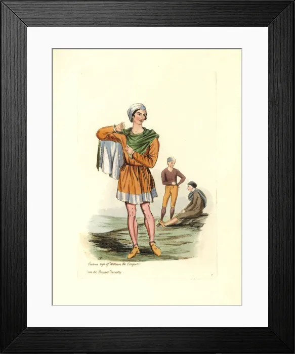Framed Print : Costume of the time of William the Conqueror from the Bayeux Tapestry Framed Print : Costume of the time of William the Conqueror from the Bayeux Tapestry
