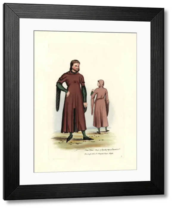 Framed Print : Robert Brauch, Mayor of Lynn, 1349, reign of Edward III Framed Print : Robert Brauch, Mayor of Lynn, 1349, reign of Edward III