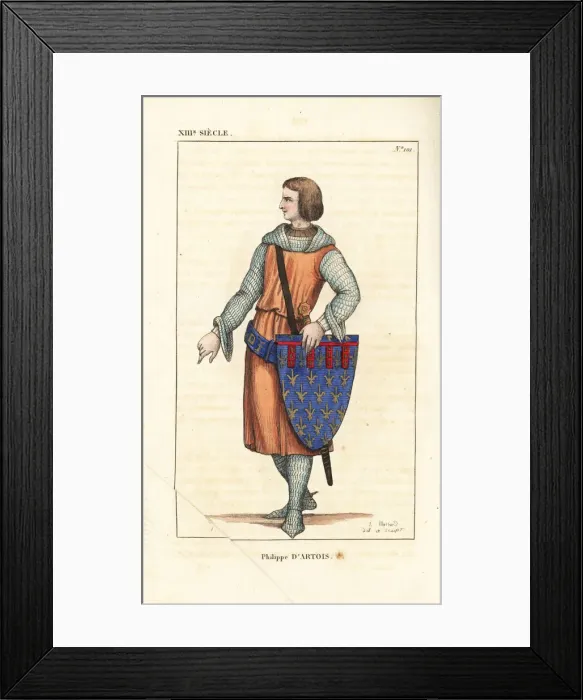 Framed Print : Philip, Count of Artois, 1265-1298 Framed Print : Philip, Count of Artois, 1265-1298
