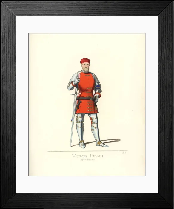 Framed Print : Vettore Pisani, Venetian admiral, 1324-1380 Framed Print : Vettore Pisani, Venetian admiral, 1324-1380