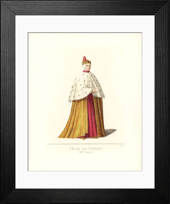 Framed Print : Doge of Venice, 14th century Framed Print : Doge of Venice, 14th century