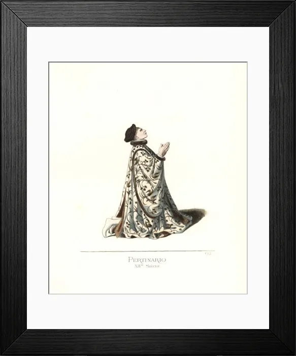Framed Print : Pugiello Pertinario, Florentine nobleman, 14th century Framed Print : Pugiello Pertinario, Florentine nobleman, 14th century