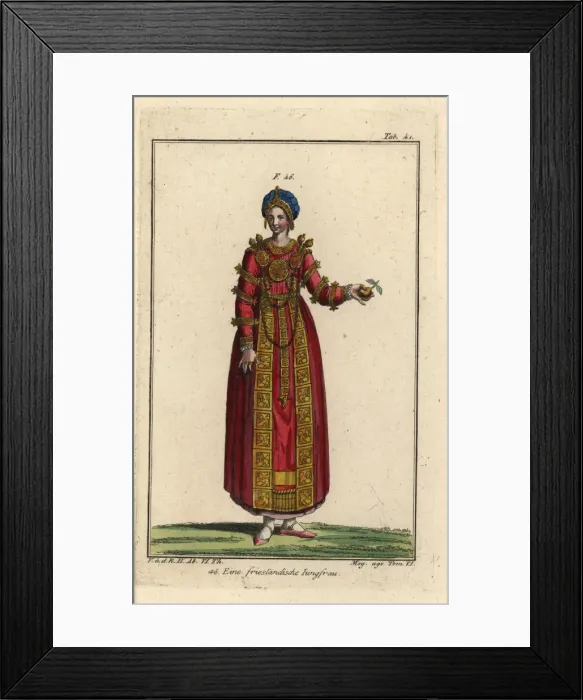 Framed Print : A young woman of Friesland Framed Print : A young woman of Friesland
