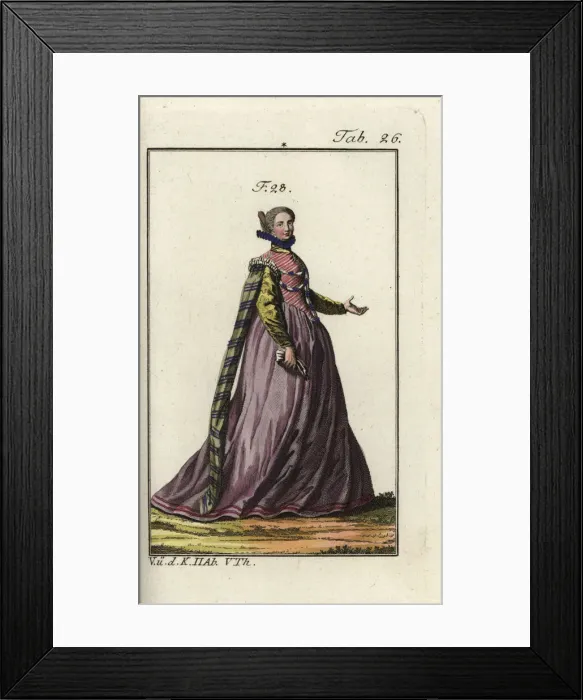 Framed Print : Young French woman, 1581 Framed Print : Young French woman, 1581