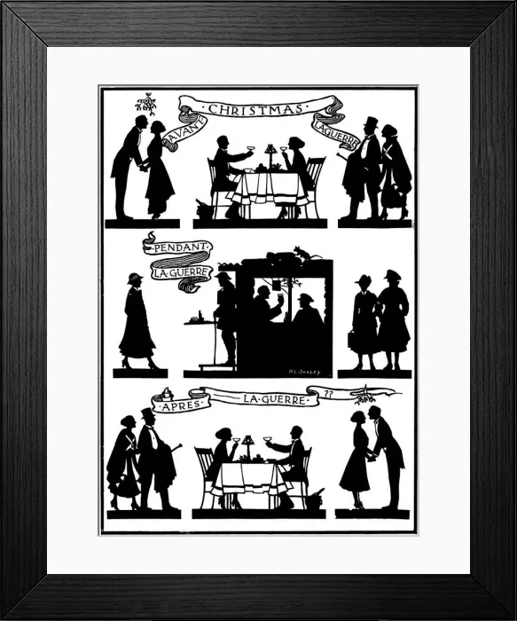 Framed Print : After the War - Silhouette by H L Oakley Framed Print : After the War - Silhouette by H L Oakley