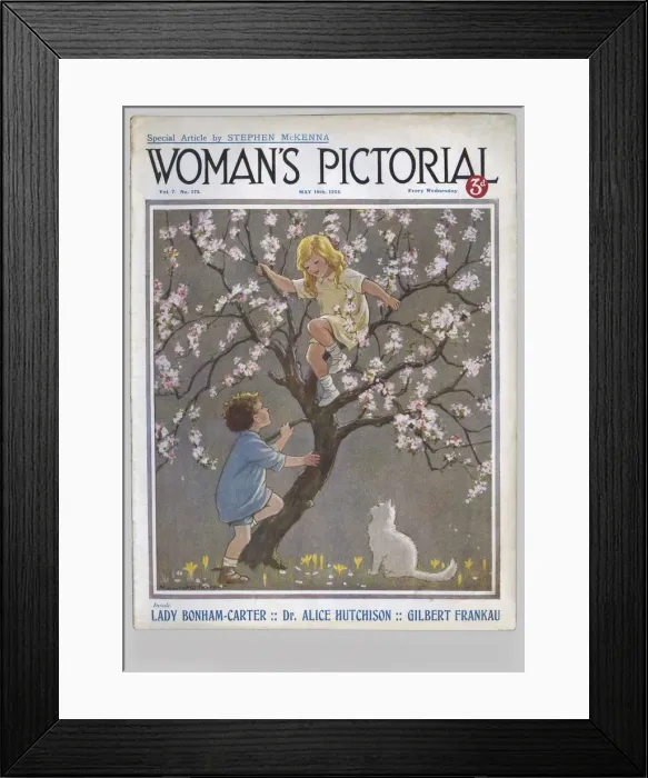 Framed Print : Cover design, Womans Pictorial Framed Print : Cover design, Womans Pictorial